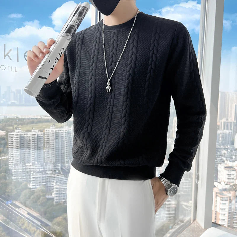 saferido Streetwear Cotton Men's Sweatshirt Casual Solid Color Long Sleeve Spring Sweatshirt Men Quality Classic Mens Clothes S-3XL