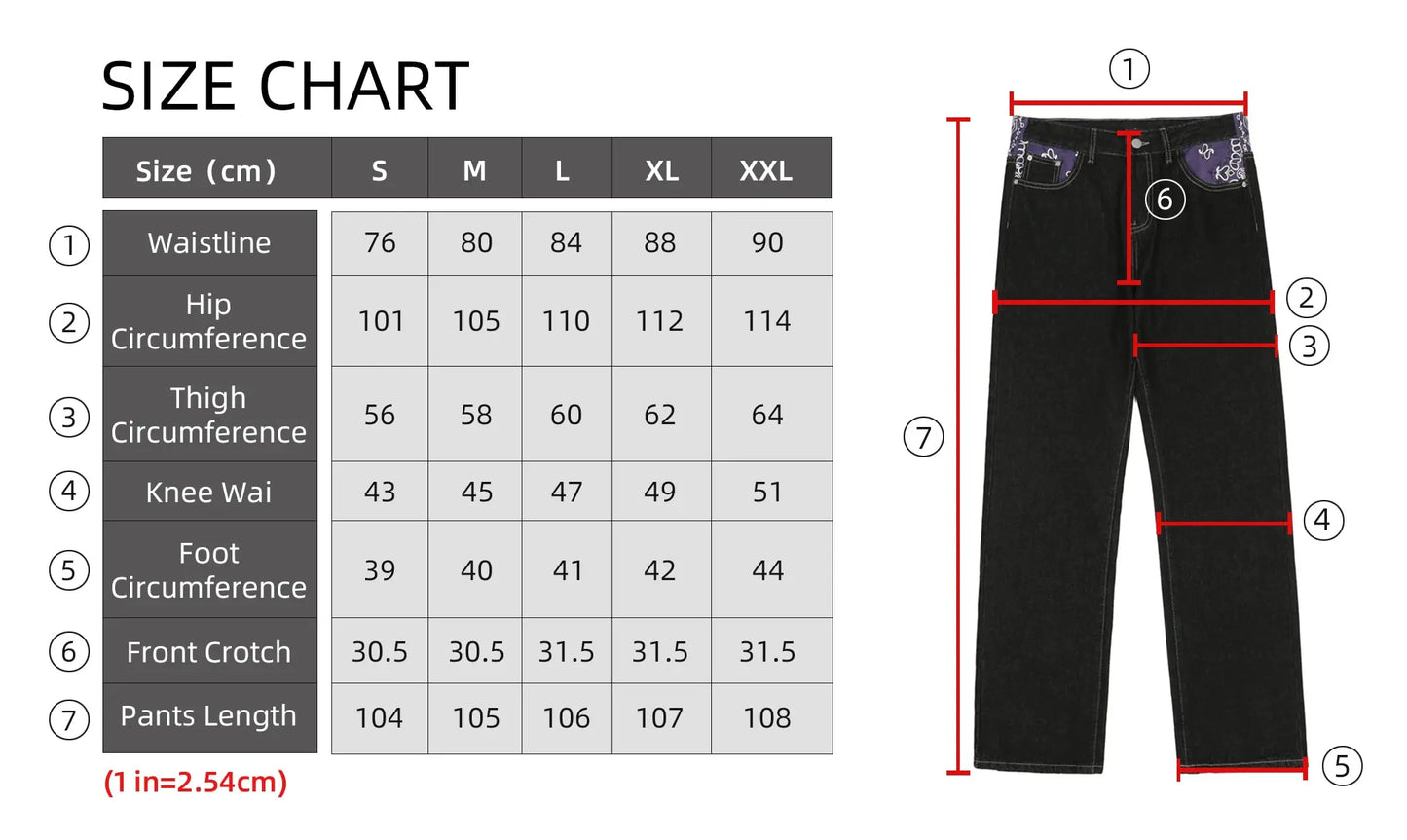 saferido Men's Y2k Jeans Cashew Flowers Purple Streetwear Casual Pants Punk Hip Hop Letter Print Baggy Harajuku Straight Denim Trousers
