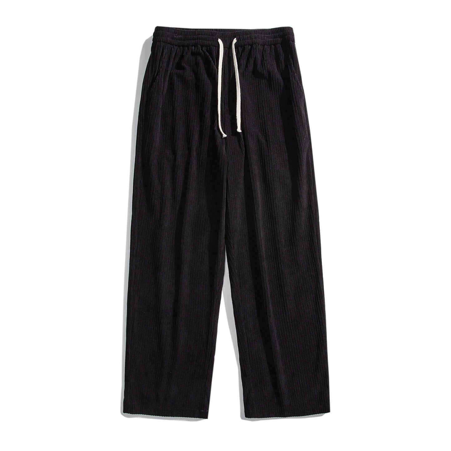 Men's Casual Pants Loose Straight Corduroy Pants Elastic Waist Sweatpants Fashion Streetwear Spring Men Sports Jogger Trousers