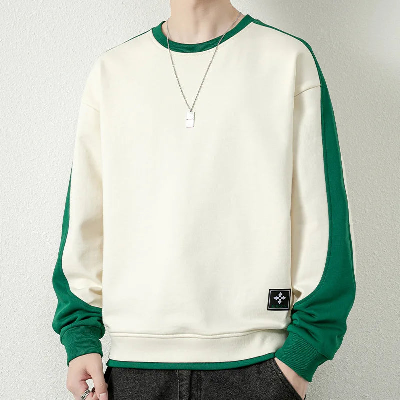 saferido New Hoodie Men's Sweatshirts Casual Round Neck Spring Autumn New Pullover Men Sweatshirt Long Sleeve Clothing Hooded Tops