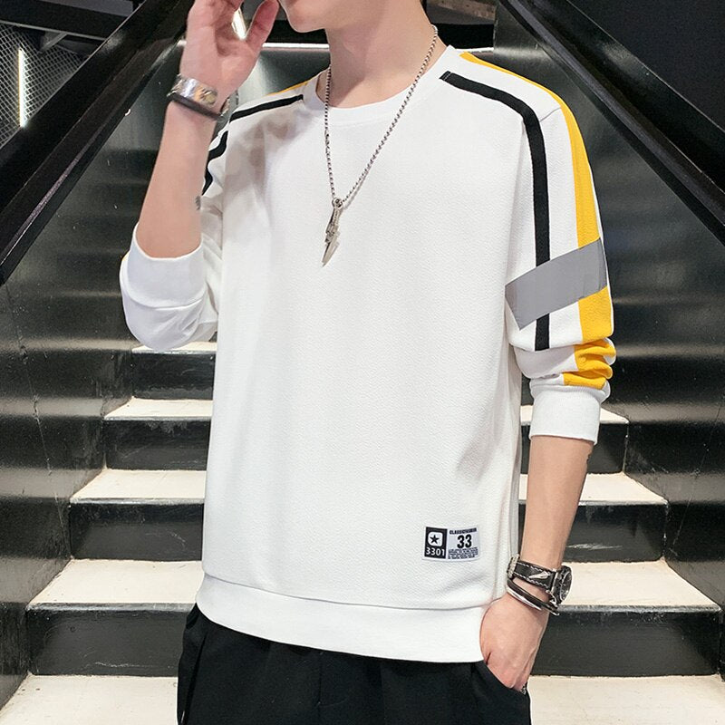 Men's Sweatshirts Casual Long Sleeve Shirts Men Fashion Clothing 2023 Brand New Hip Hop Shirts