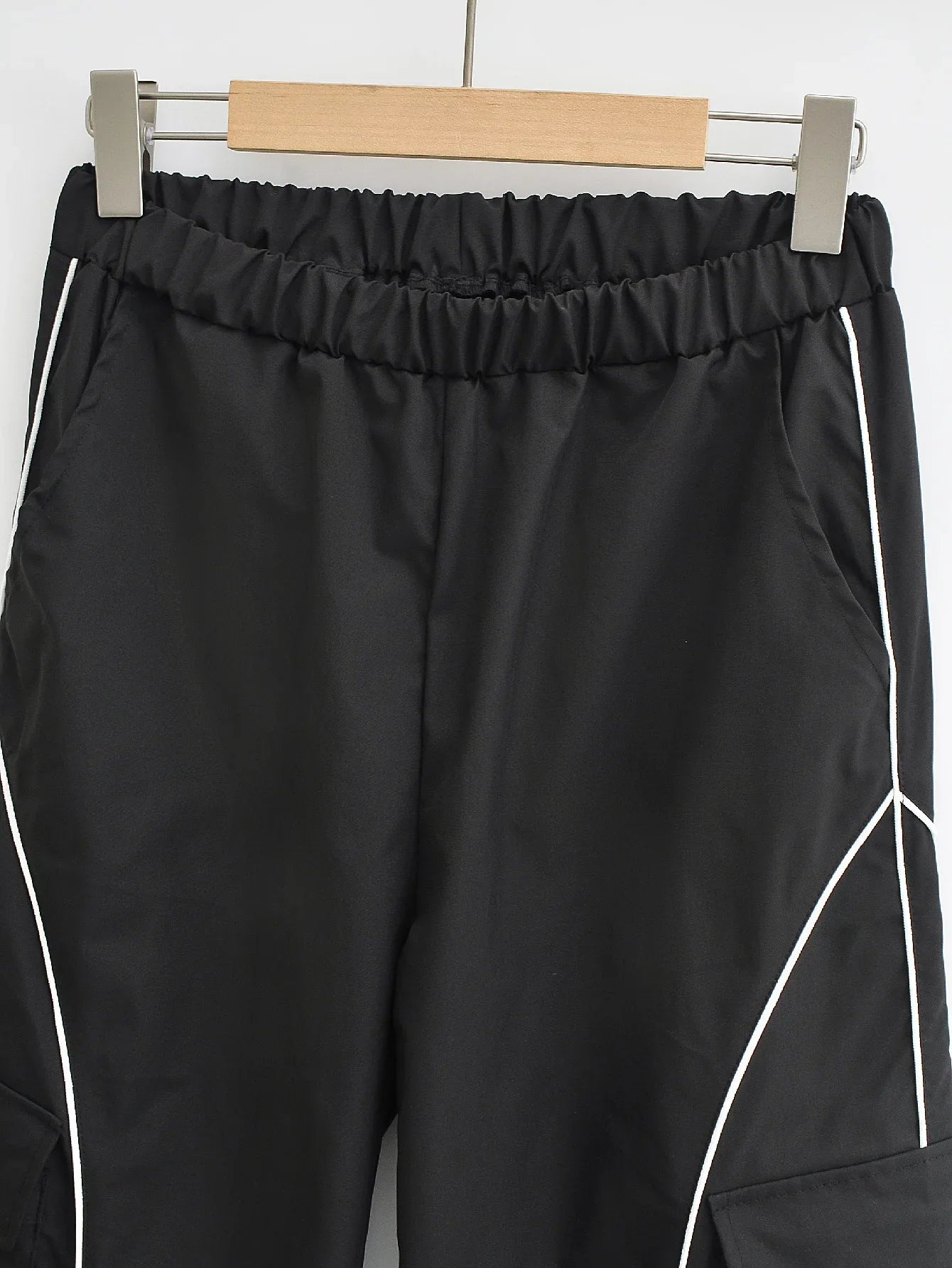 saferido Sports Pants for Men Jogging Sweatpants Wide Leg Cargo Trousers Male Black Streetwear Loose Casual American Street