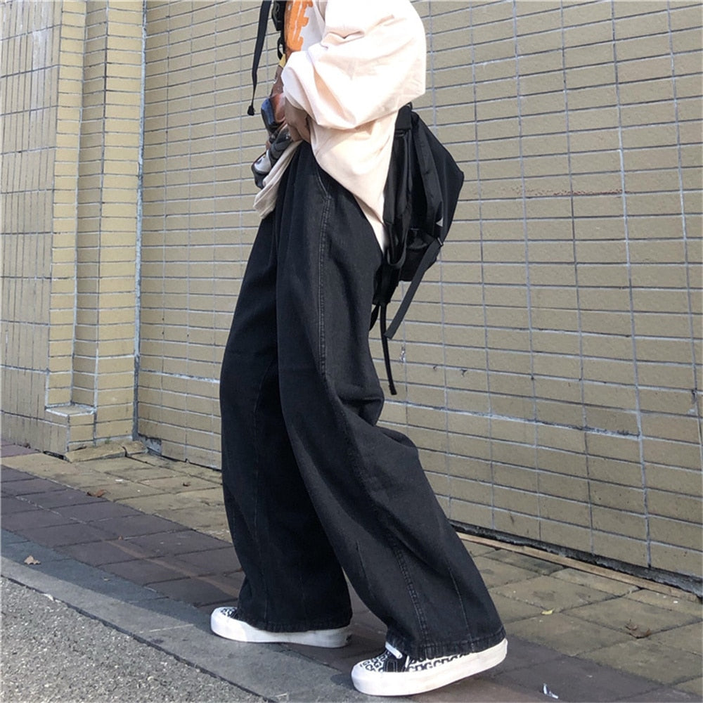 Men Jeans Wide Leg Denim Pant Loose Straight Baggy Men's Jeans Streetwear Skateboard Pants S-5XL Neutral Trousers Hip Hop Casual