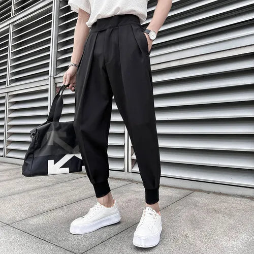 saferido Trouser Men Solid Color Pants High Quality Men Dress Pant British Style Pant Men Formal Wear Men Casual Pants 29-36