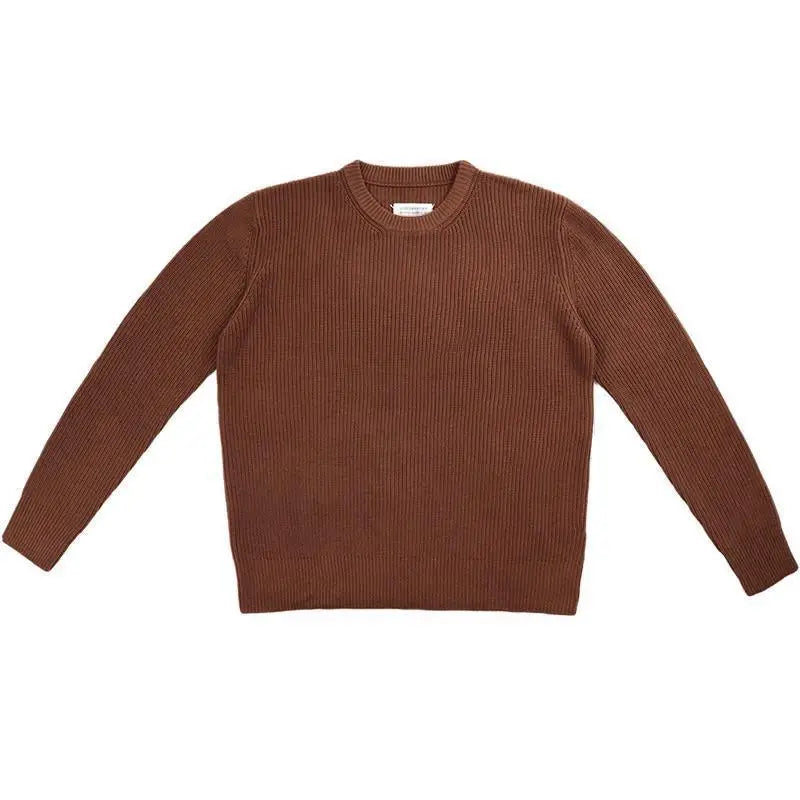 Men's Luxury Knitwear Sweater Loose High Quality Long Sleeve O-neck Knit Pullover Black Casual Y2k All-match Popular Jumper