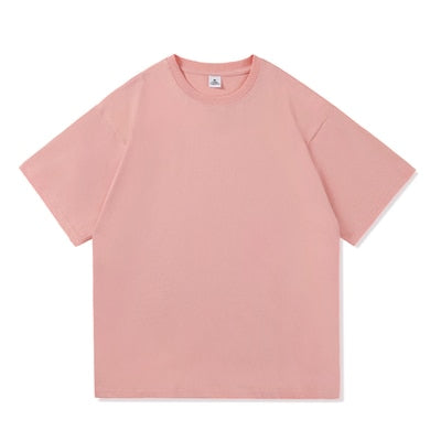 Summer Fashion Men's T Shirt Casual Solid Short Sleeve Classical Tee Mens 100% Cotton Oversized Hip-Hop Top Tees 5XL