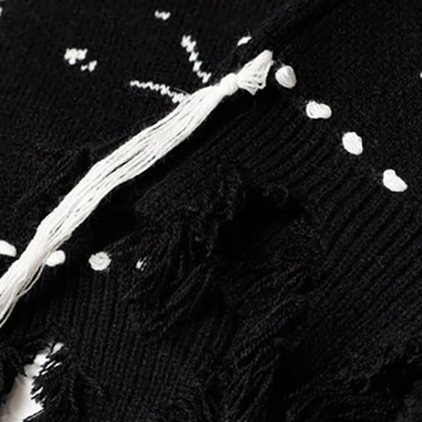 Harajuku Vest Sweater for men Ropa Streetwear BF Tassel Jumper Fashion Casual Knitting Tanks Print Korean Waistcoat vest