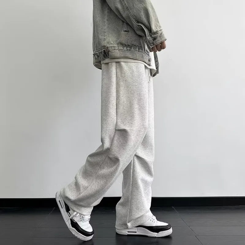 saferido Baggy Men's Sports Pants Oversized Hip Hop Joggers Harajuku Streetwear Male Sweatpants Casual Wide Leg Trousers Korean