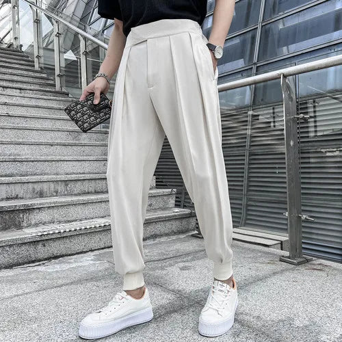 saferido Trouser Men Solid Color Pants High Quality Men Dress Pant British Style Pant Men Formal Wear Men Casual Pants 29-36