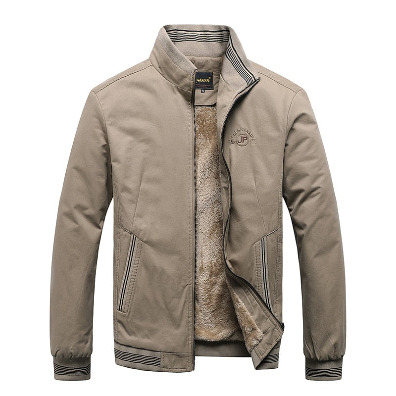 Men Winter Jacket Cotton Tactical Fleece Warm Bomber Jacket Male Green Vintage Military Coat Autumn High Quality Casual
