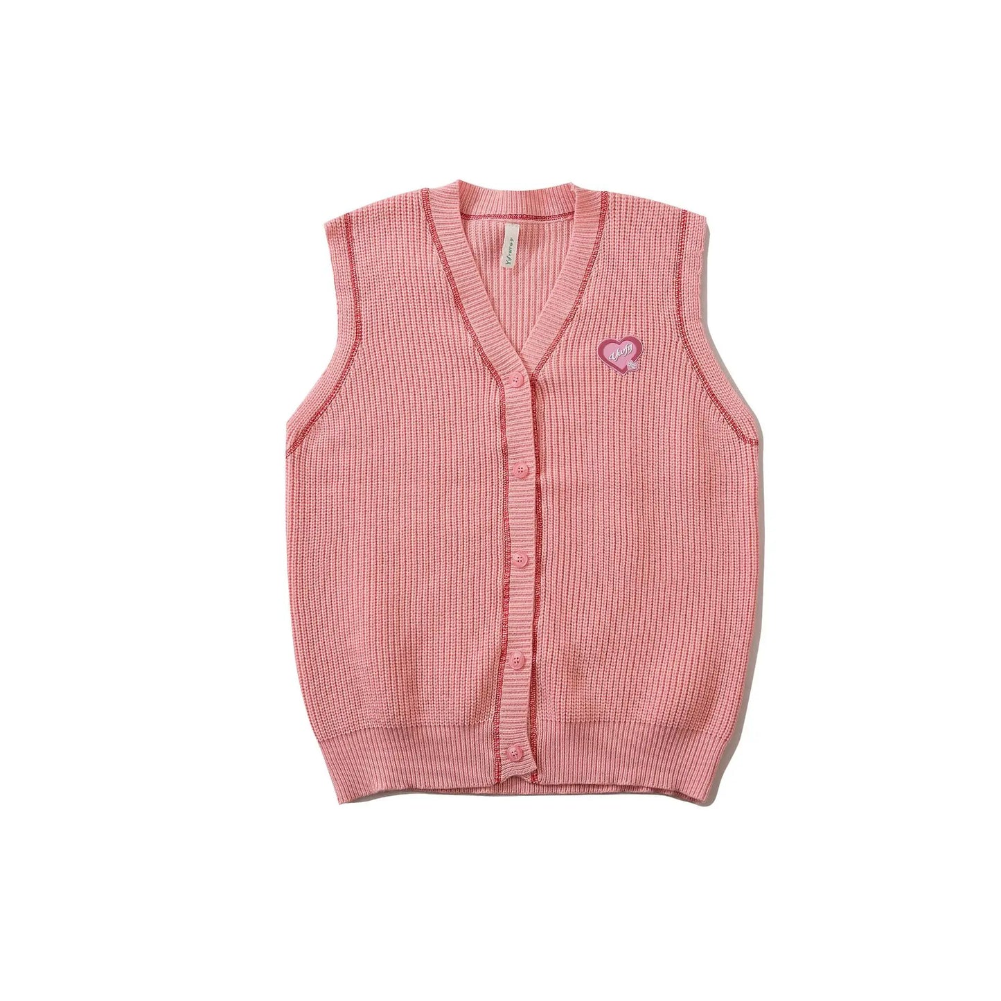 saferido Korean Knitted Cardigan Men Causal V-neck Solid Student Sweaters Vest Harajuku Loosed Couple Sleeveless Vests Spring Autumn