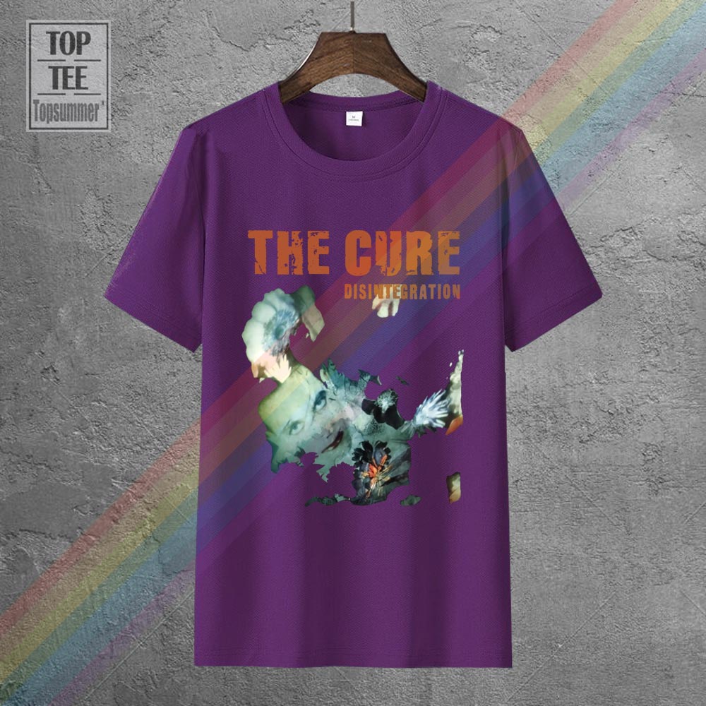 Vintage The Cure Disintegration Rock T Shirt Men Women Short Sleeve Oversized T-Shirt Summer Fashion Graphic Print Streetwear