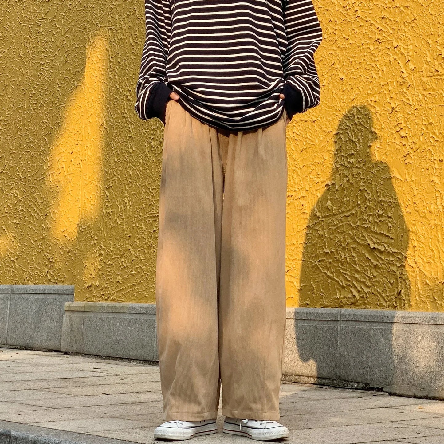 saferido New Baggy Striped Sweatpants For Men Straight-Leg Pants Fashion Hip Hop Streetwear Harajuku Trousers Casual Bottoms Male Clothes