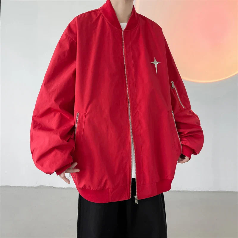 saferido Men's Clothing Korean Popular Clothes Spring Jackets Japanese Vintage Clothing Outerwear Style Coats