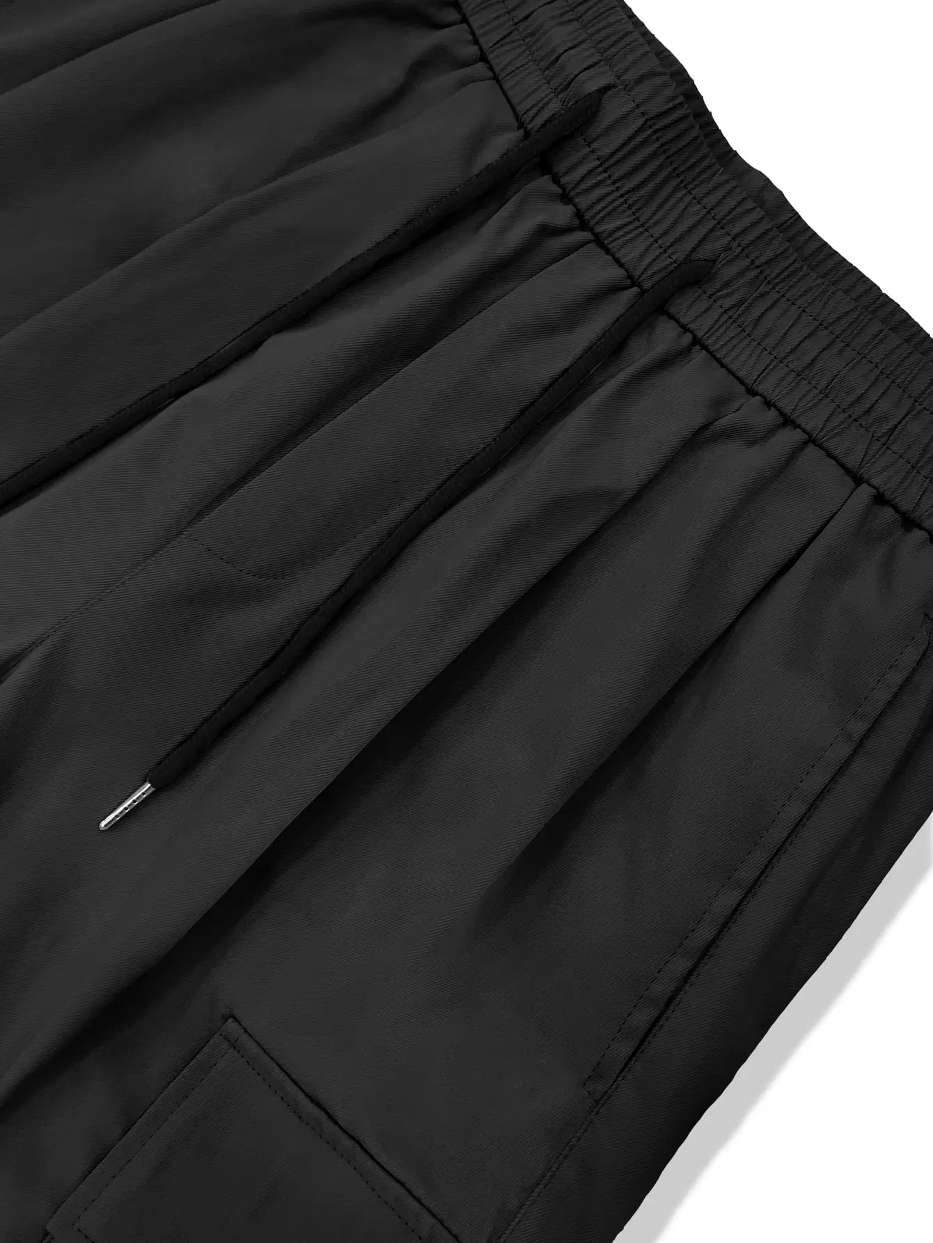 Classic Design Multi Flap Pockets Cargo Pants,Men's Loose Fit Drawstring Cargo Pants,For Skateboarding,Street,Outdoor Camping