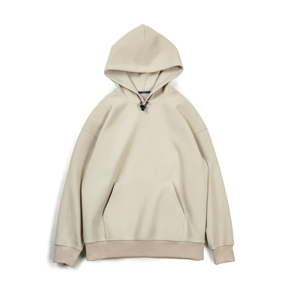saferido New American Casual Heavy Hoodies Sweatshirt Cleanfit Silhouette Loose Pullover Outdoor Oversize Thermal Tops men's autumn