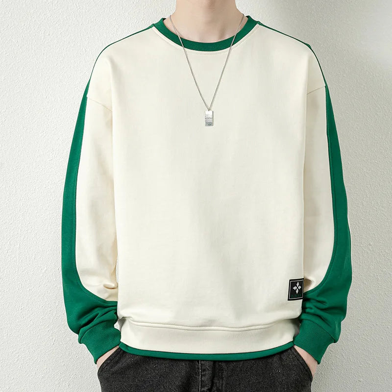saferido New Hoodie Men's Sweatshirts Casual Round Neck Spring Autumn New Pullover Men Sweatshirt Long Sleeve Clothing Hooded Tops