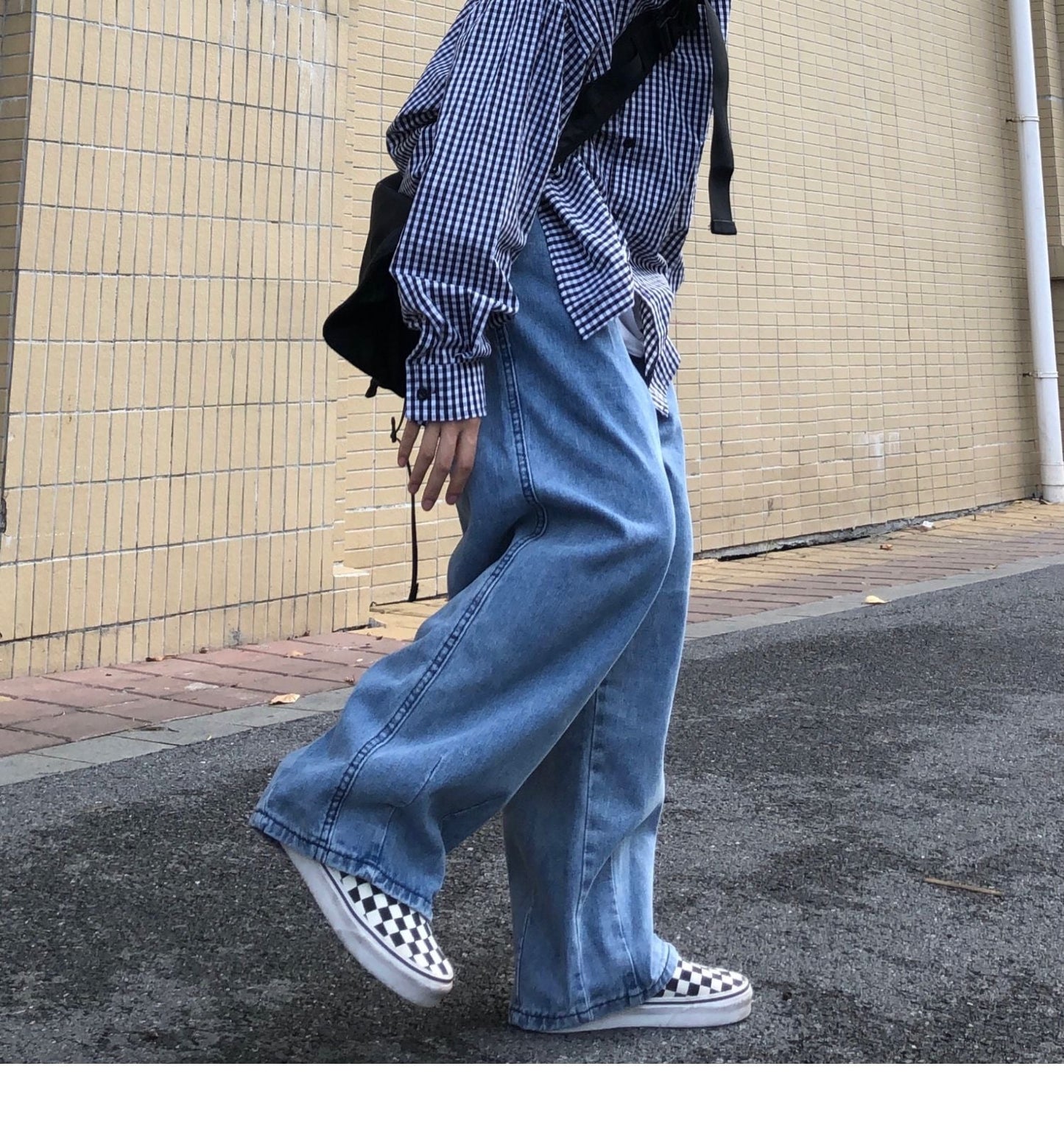 Men Jeans Wide Leg Denim Pant Loose Straight Baggy Men's Jeans Streetwear Skateboard Pants S-5XL Neutral Trousers Hip Hop Casual