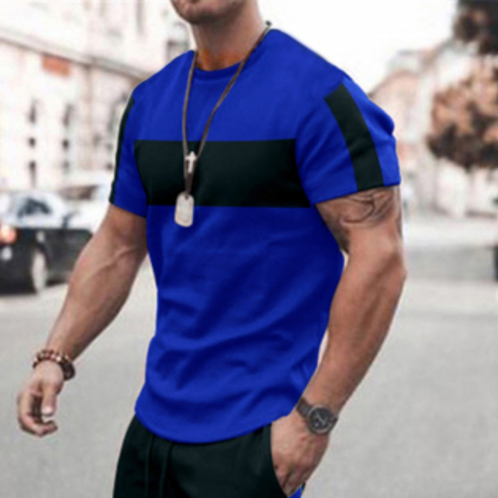 Men's T-shirt Checked Printed Loose Oversized Men' Top Holiday Casual Clothing Daily Short Sleeve T-shirt Fitness Sweatshirt Y2k