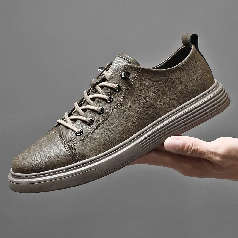 Italian Genuine Leather Casual Shoes Men's Lace Up Oxford Shoes Outdoor Jogging Shoes Office Men's Dress Shoes Large Size 36-47