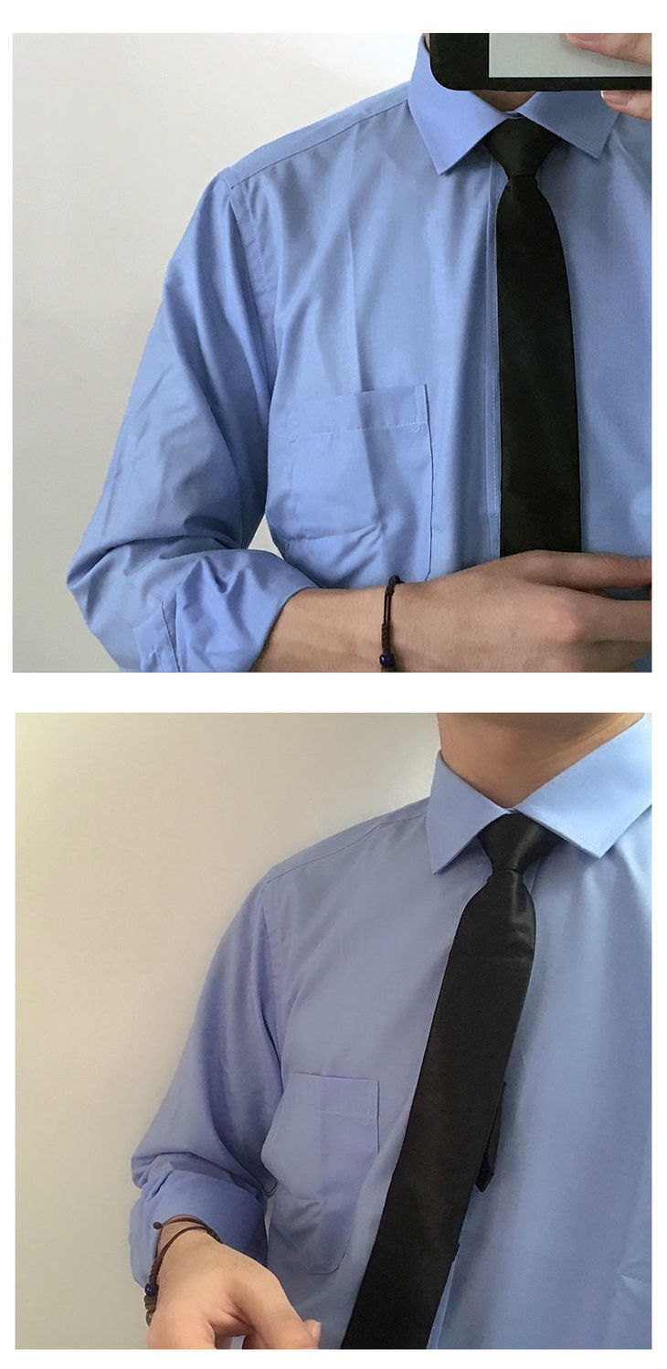 saferidos British Style Solid Long Sleeve Shirts Men Clothing Spring Autumn Slim Fit Business Casual Formal Wear Blouse Tops WA02