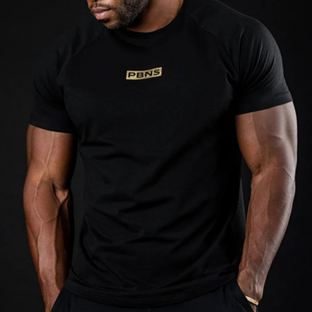 Men's Sports T-shirt Fashion Classic Tight-fitting Breathable Sweat-absorbing Quick-drying Fitness Advanced Outdoor Short Sleeve