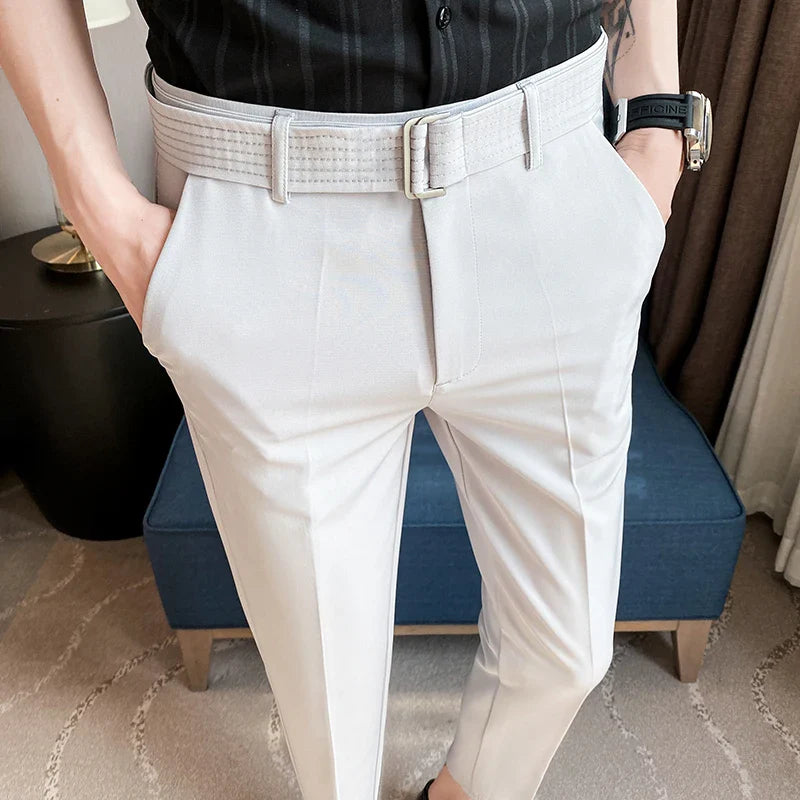 saferido Men Spring High Quality Leisure Blazer Pants/Male Summer Leisure Fashion Business Trousers Plus Size 28-36