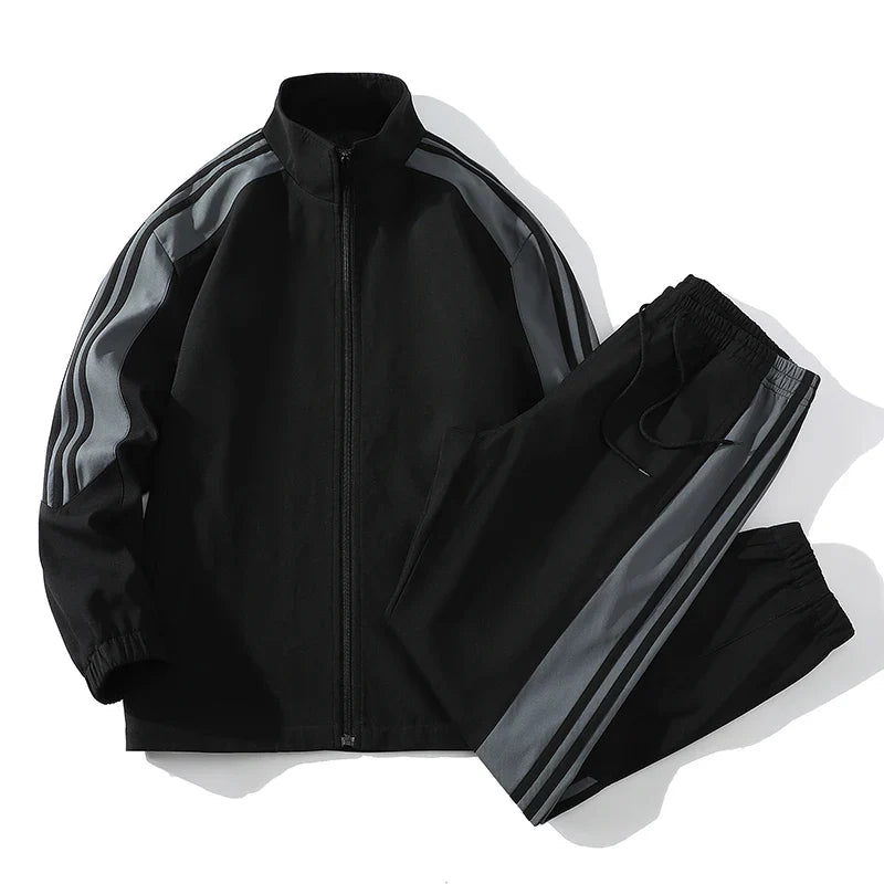 Sports suit men's spring and autumn new style casual teenager overalls suit men's plus size handsome suit