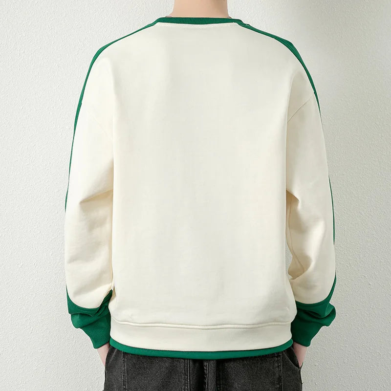 saferido New Hoodie Men's Sweatshirts Casual Round Neck Spring Autumn New Pullover Men Sweatshirt Long Sleeve Clothing Hooded Tops