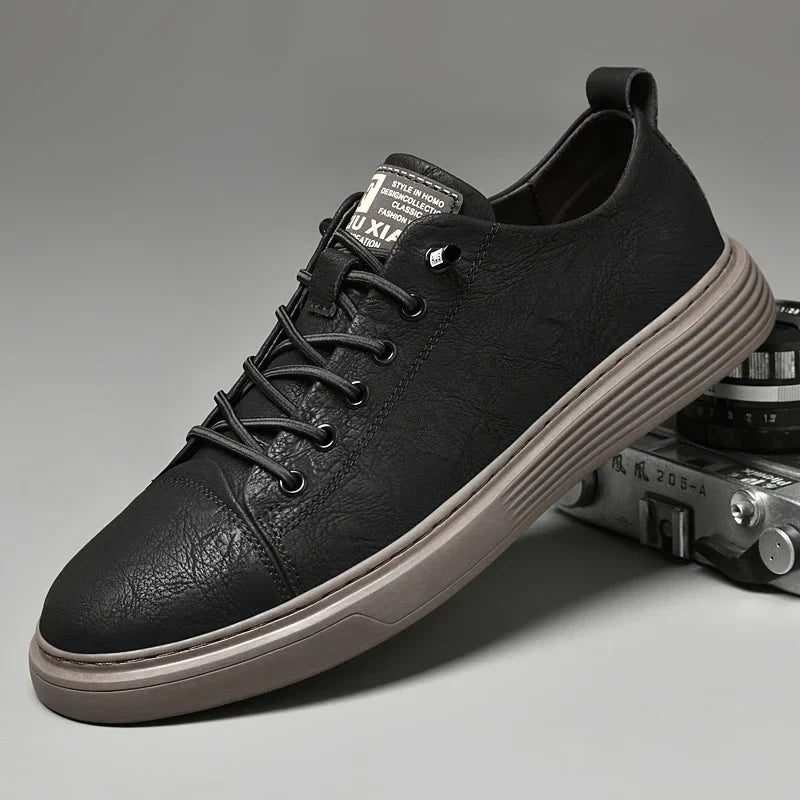 Italian Genuine Leather Casual Shoes Men's Lace Up Oxford Shoes Outdoor Jogging Shoes Office Men's Dress Shoes Large Size 36-47