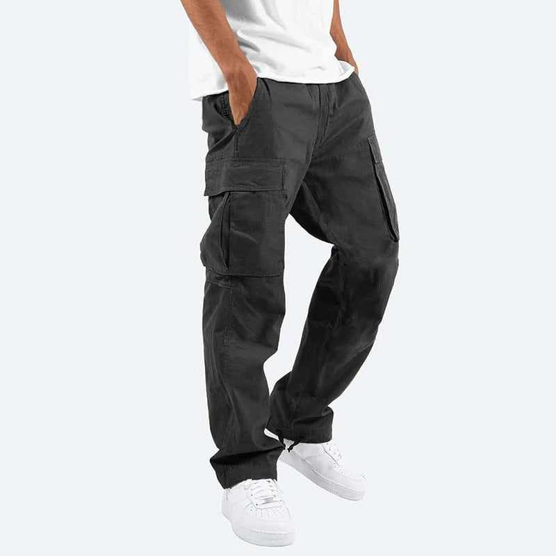 Men Cargo Pants Spring Summer Trousers Casual Pants Solid Color Trouser Male Loose Harajuku Fashion Sweatpants Streetwear
