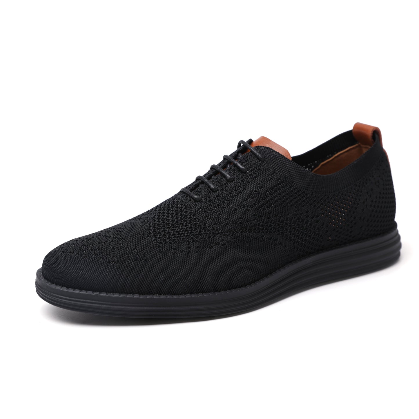 saferido Breathable Knitted Mesh Casual Shoes Lightweight Smart Casual Shoes Office Work Footwear Men Shoes
