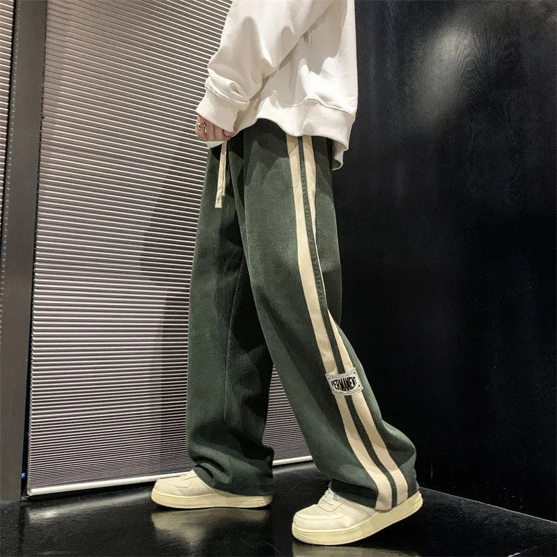 Autumn Men Casual Wide-Leg Pants Korean Version Y2k Streetwear Hip Hop Men Fashion Trousers Sweatpants Harajuku Pants Men