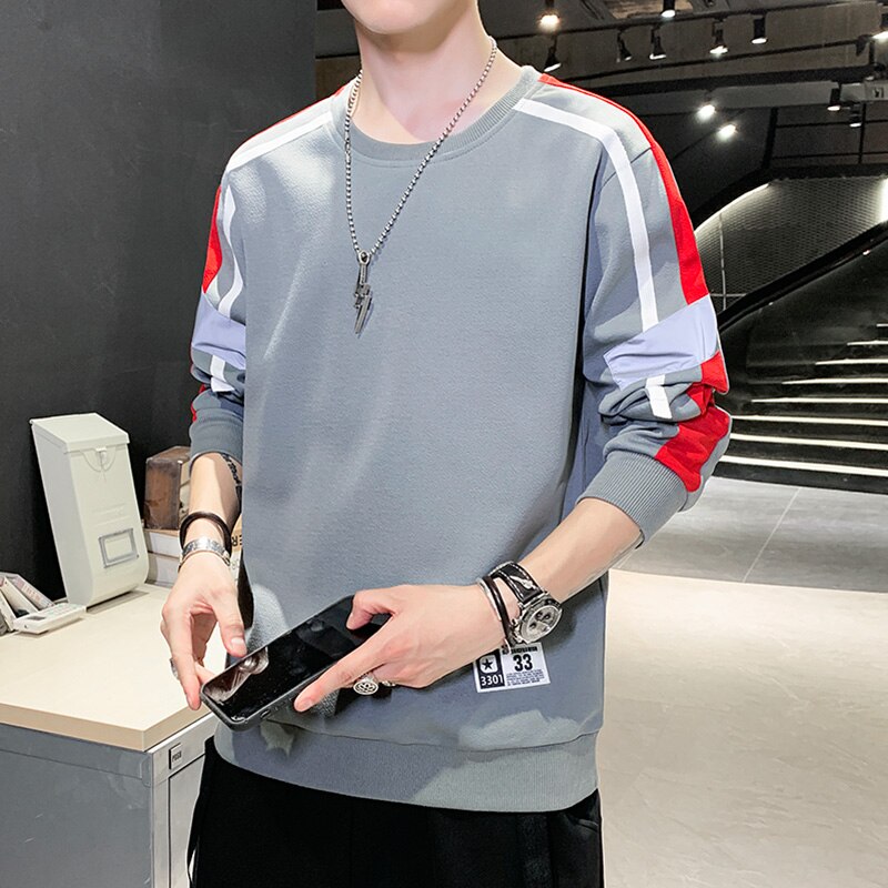 Men's Sweatshirts Casual Long Sleeve Shirts Men Fashion Clothing 2023 Brand New Hip Hop Shirts