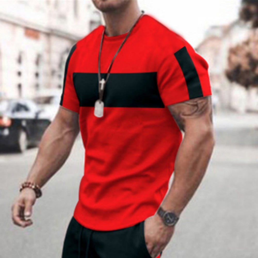 Men's T-shirt Checked Printed Loose Oversized Men' Top Holiday Casual Clothing Daily Short Sleeve T-shirt Fitness Sweatshirt Y2k