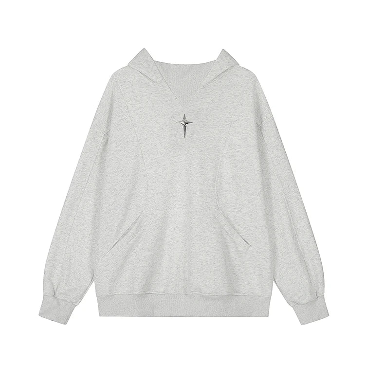 saferido American Street Retro Hooded Sweater for Men and Women Autumn New Design Sense Couple Loose Versatile Coat