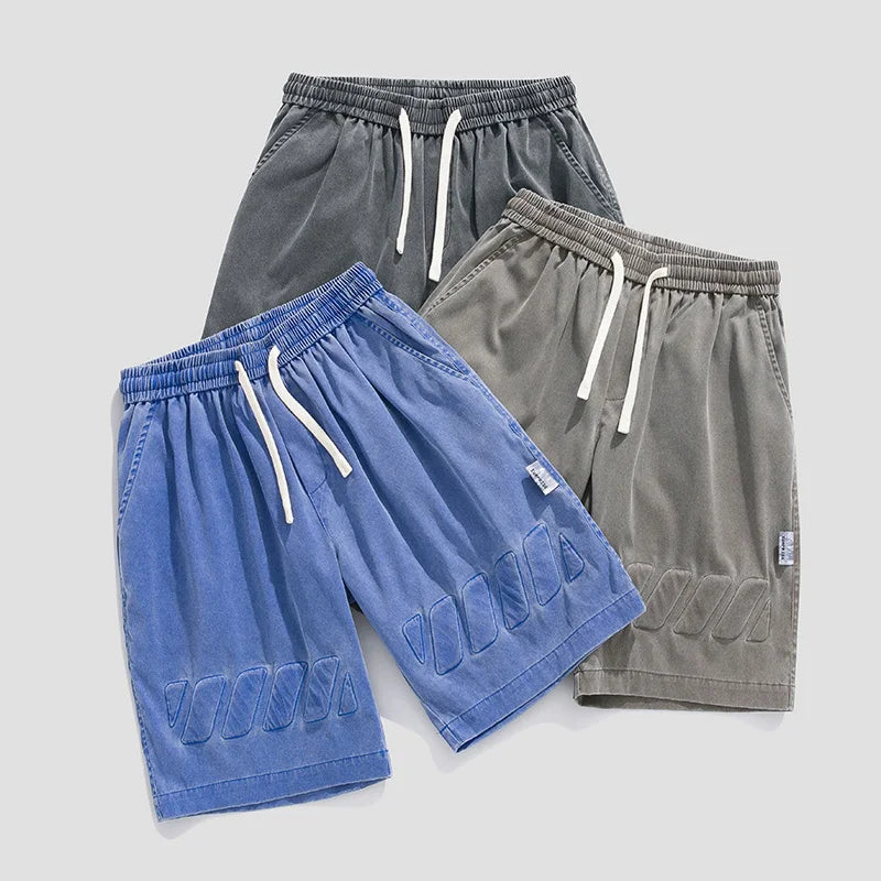 saferido Korean Clothes for Teenagers High Quality Brand Casual Vintgae Baggy Shorts Summer New Trendyol Oversize Men Shorts