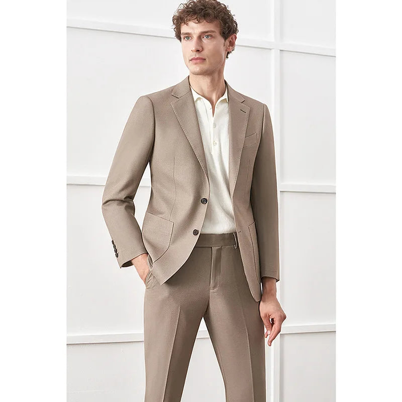 Loose fitting casual men's suit, suitable for spring and autumn