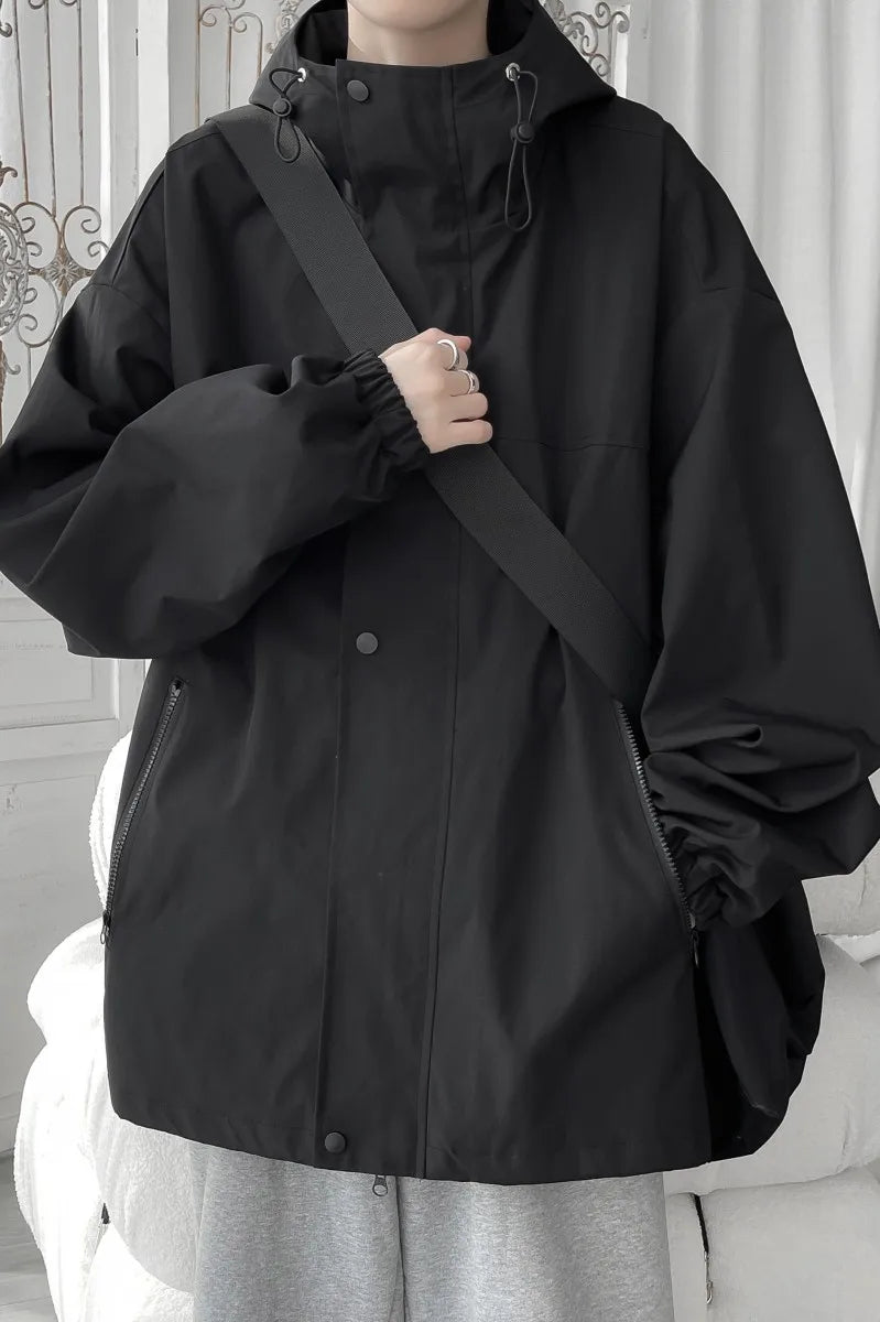 saferido Outerwear Loose Fitting Men Spring Jackets Men's Clothing Men's Korean Style Clothes Hoodie Popular Hooded Coats