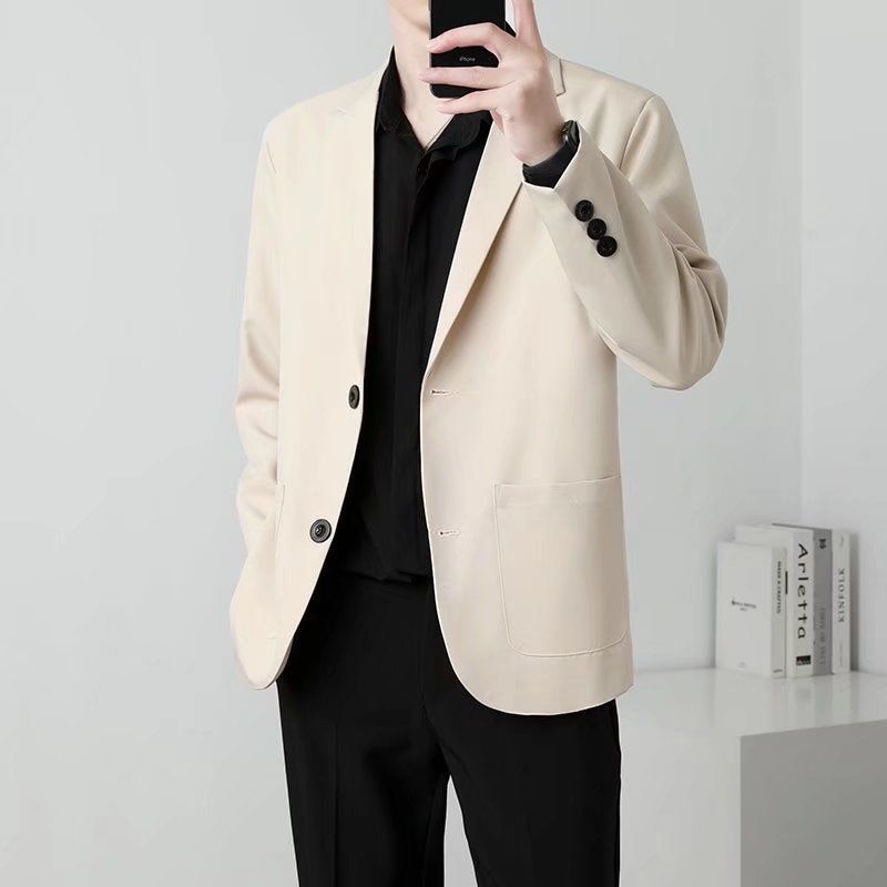 Spring 4 Color Blazer Men Slim Fashion Social Mens Dress Jacket Business Formal Jacket Men Office Suit Jacket S-3XL