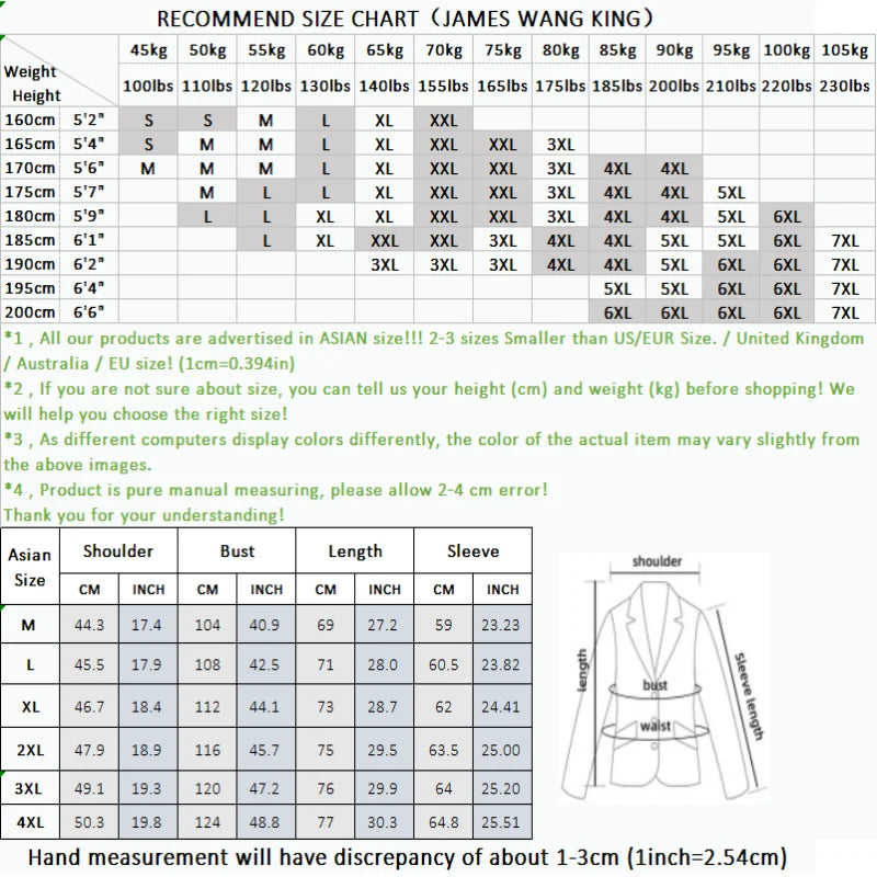 High-end new suit down jacket fashion handsome men lapel slim slim new national standard cashmere depth Blazers (M-4XL)