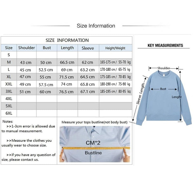 New Pullover for Men Clothes Goth Manga O-neck Casual Letter Print Tracksuit Tops Winter Sport Sweatshirt Sweater Velvet