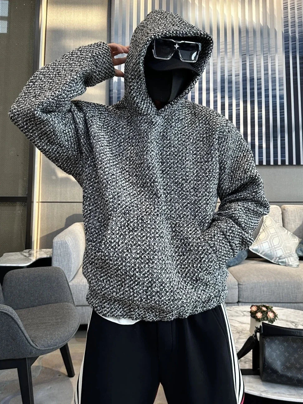 saferido Hooded Hoodies Men Casual Loose Coats Autumn Winter Korean Fashion High Street Youthful Teens Couples All-match Outwear Harajuku