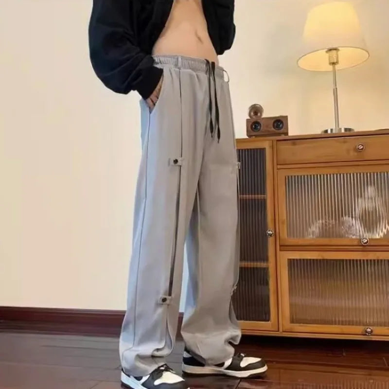 saferido Techwear Casual Pants Men Designed Cool High Street Water-proof Teens Couples Harajuku Streetwear Y2k Trousers Cargo Style Ins