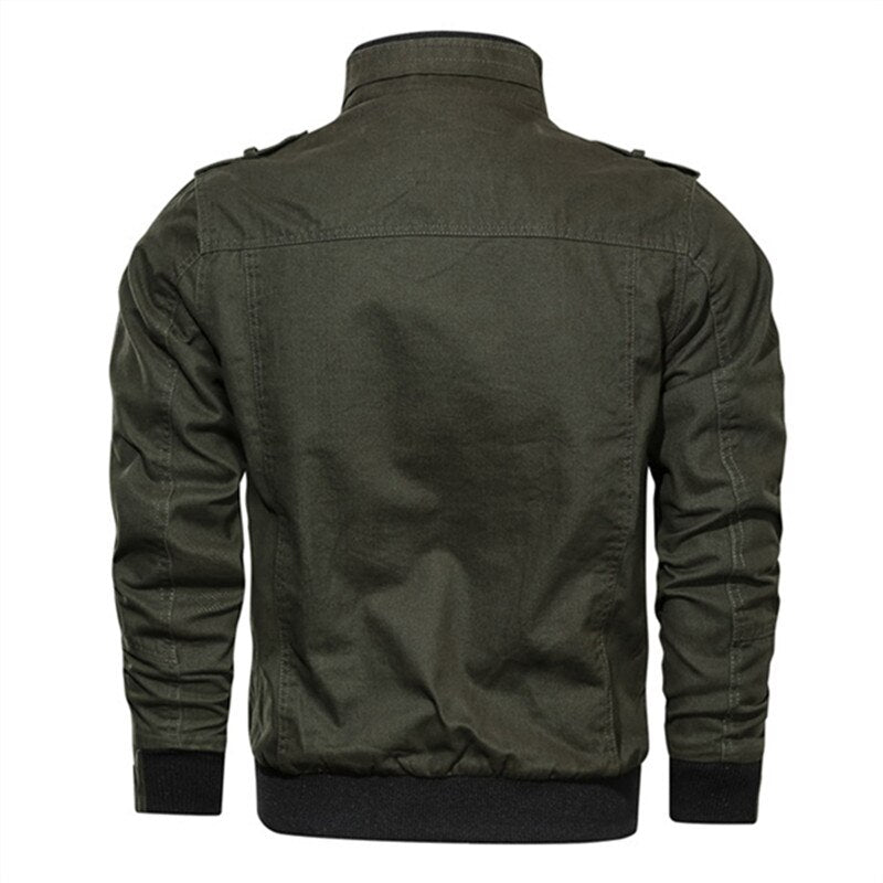 Spring Autumn Jacket Men Cotton Windbreaker Bomber Coat Military Men's Tactics Jackets Man Cargo Casual Jacket Mens Clothes