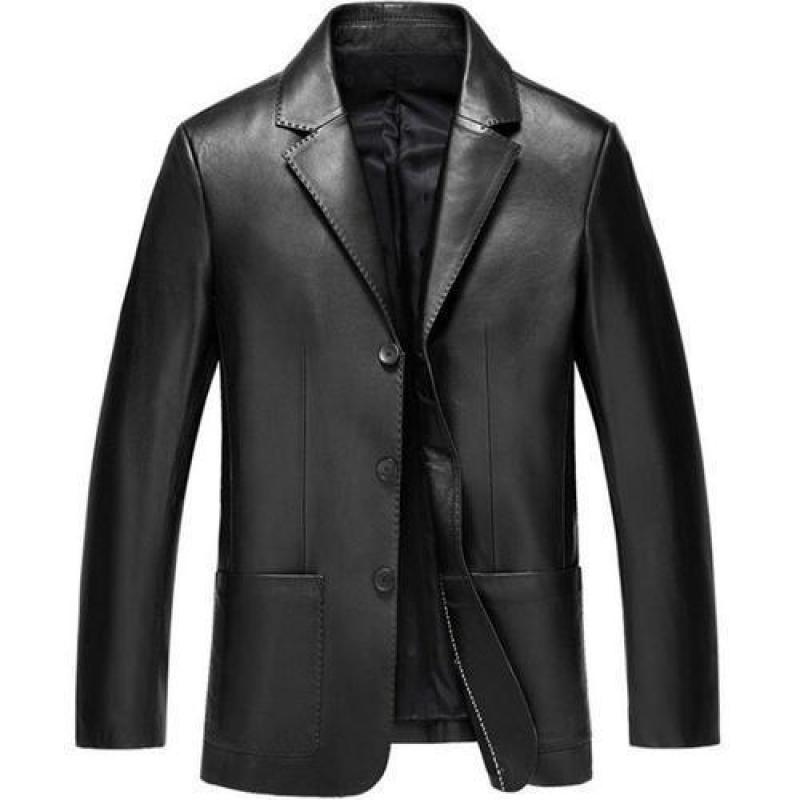Brand Pu Leather Jacket Men Autumn Winter Casual Mens Jackets Solid Clothes Soft Motorcycle Outerwear