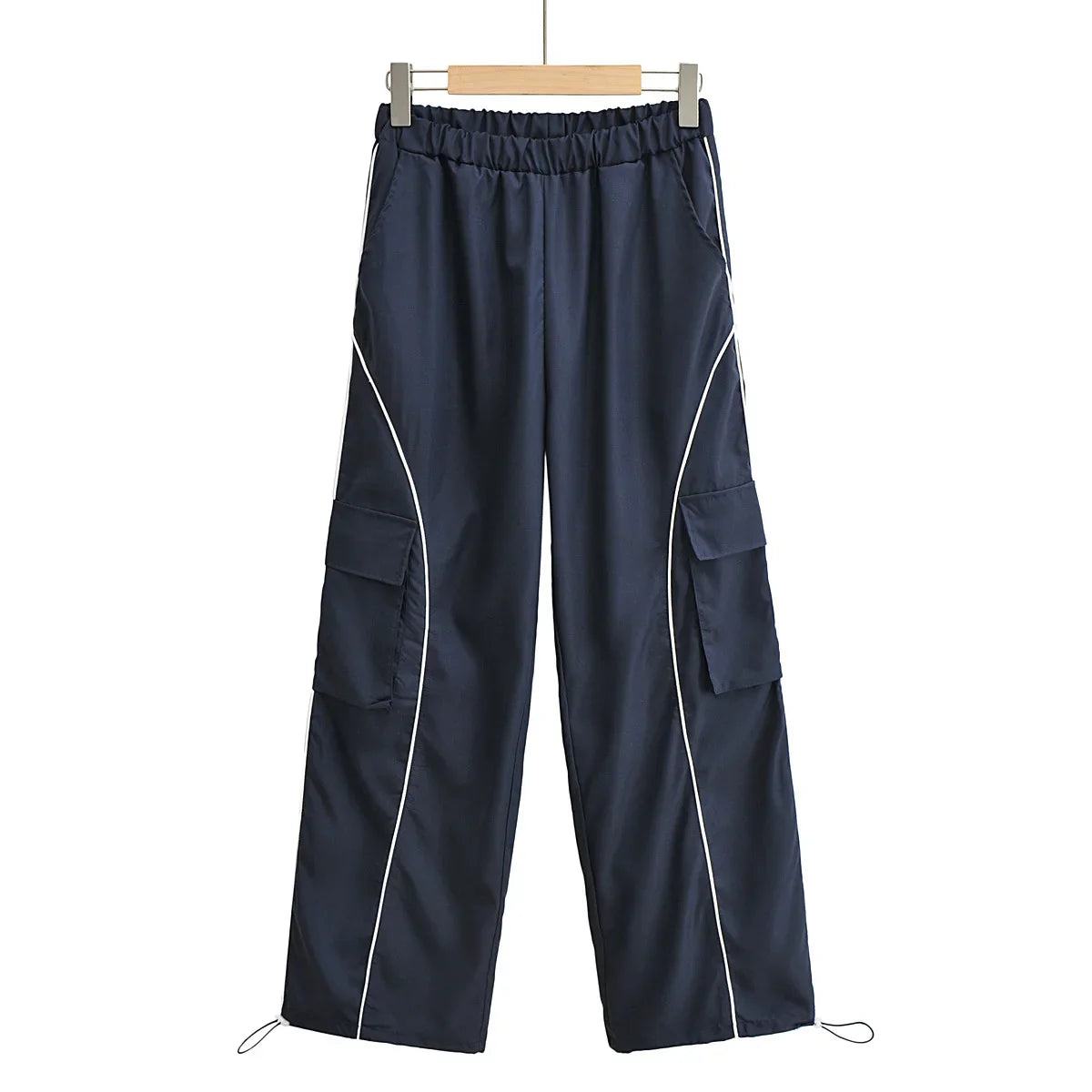 saferido Sports Pants for Men Jogging Sweatpants Wide Leg Cargo Trousers Male Black Streetwear Loose Casual American Street