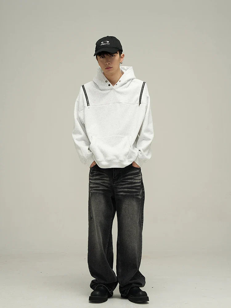 saferido American Jeans Male China-Chic Design Sense Small crowd high street ruffian handsome high-class pants lovers streetwear
