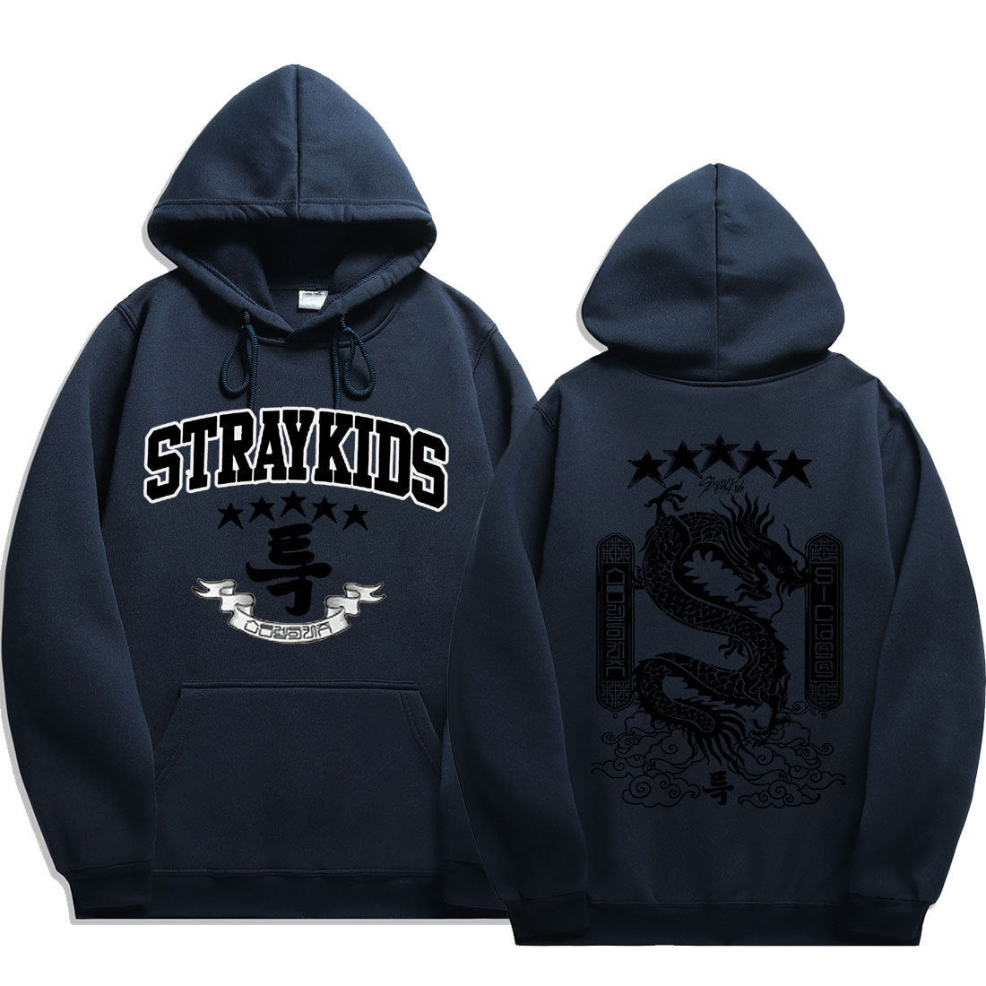 5 Star Hoodies Y2k Fashion Dragon Graphic Hoodie Women Men Autumn Winter Sweatshirt Korean Streetwear Hip Hop Clothes