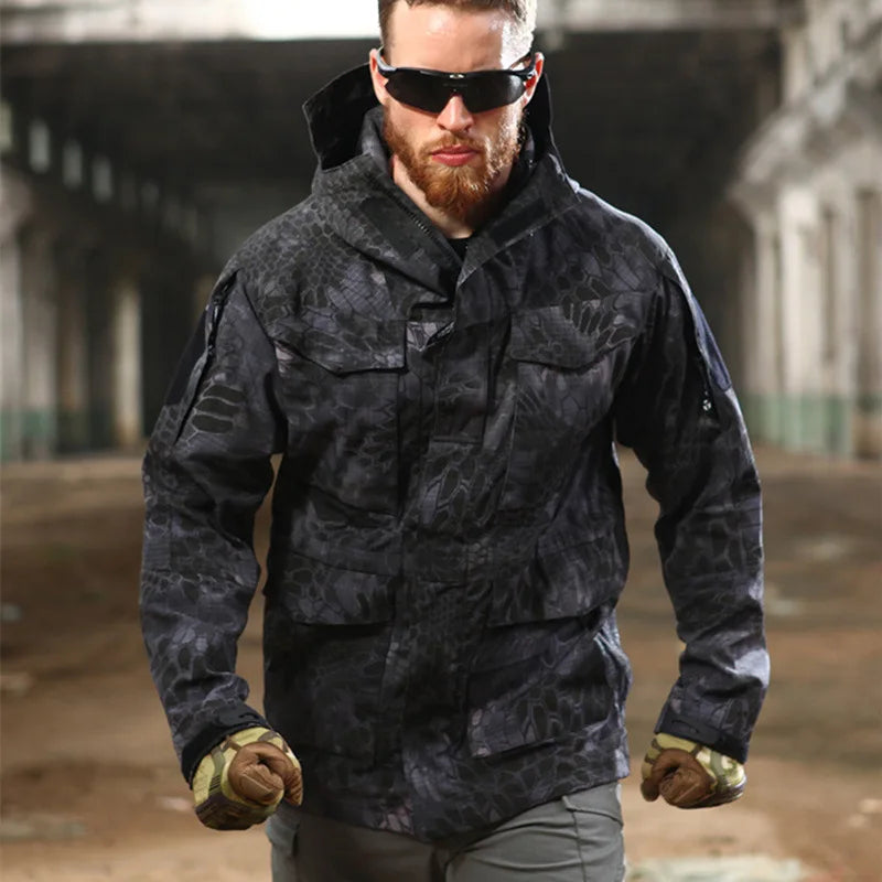 New M65 Army Clothes Casual Tactical Windbreaker Trench Men Waterproof Flight Pilot Coat Hoodie Man Military Field Jacket